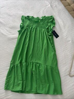 NWT Michele McDowell green dress 2x